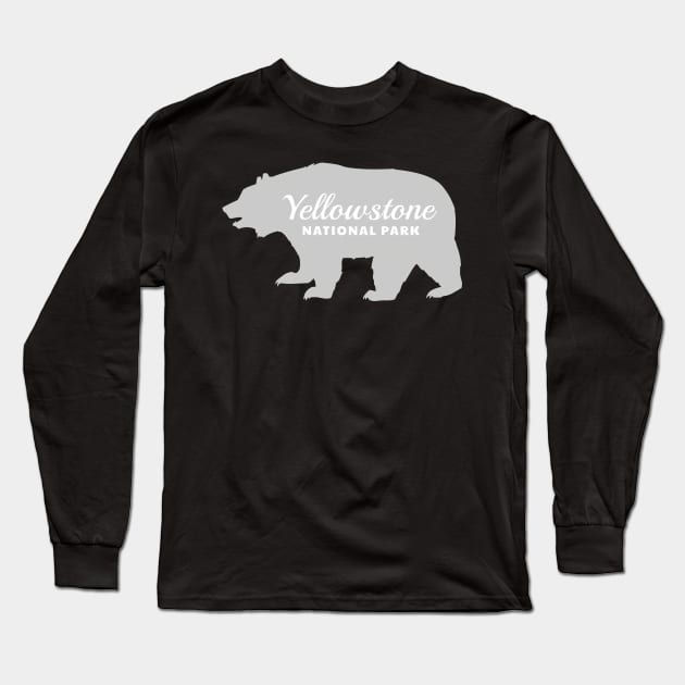 Yellowstone National Park Bear Long Sleeve T-Shirt by roamfree